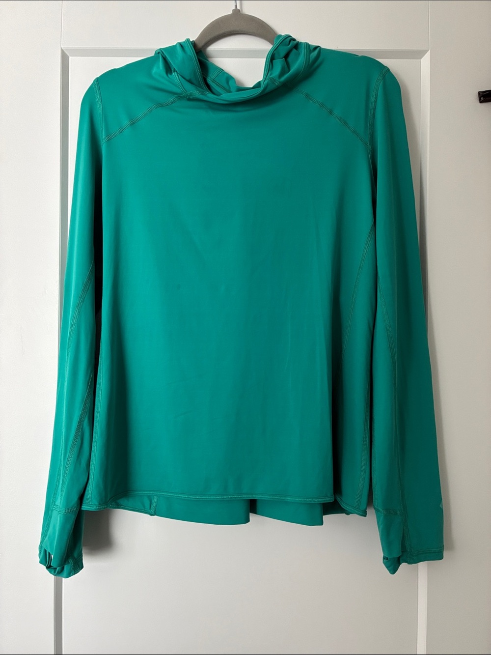 Stio Teal Green Lightweight Hooded Performance Top